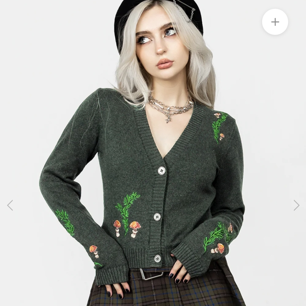 Disturbia Fable Embroidered Cardigan